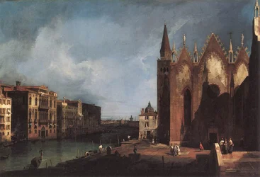 Der Canal Grande in der Nähe von Santa Maria della Carità